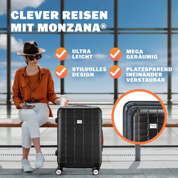 Image du produit Monzana Set di valigie M, L, XL (105 l, M (50 - 90l), L (90 - 115l), XL (à partir de 115l))