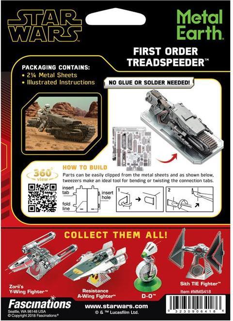Image du produit Metal Earth Star Wars First Order Treadspeeder