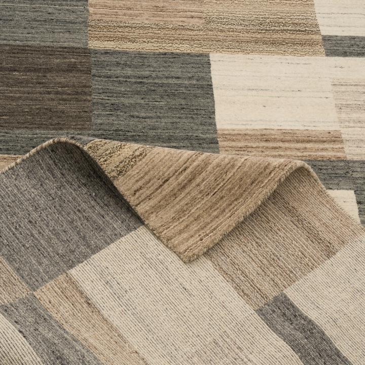 Produktbild Pergamon Natur Wolle Teppich Gabbeh Esta Läufer (90 x 160 cm)