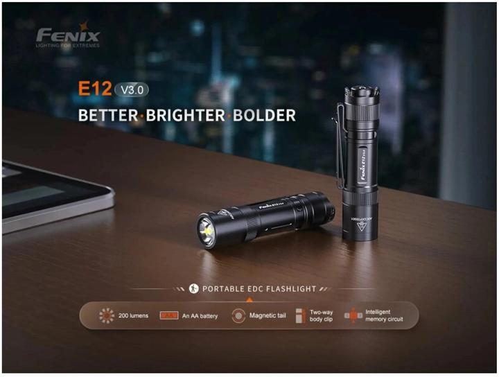 Produktbild Fenix Taschenlampe E12 (8.10 cm, 200 lm)
