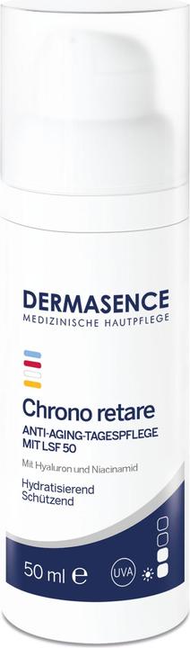 Dermasence Chrono retare Anti-Aging-Tagespflege LSF 50 Disp 50 ml (50 ml, Tagescreme, SPF 50)