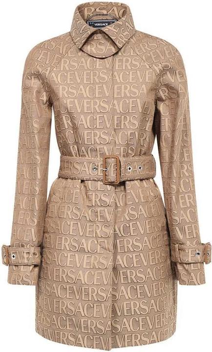 Versace Logo Trench Coat (40)