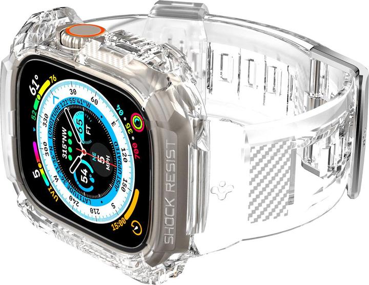 Produktbild Spigen RUGGED ARMOR "PRO" Apple Watch ULTRA (49MM) CRYSTAL CLEAR (Thermoplastisches Polyurethan (TPU))