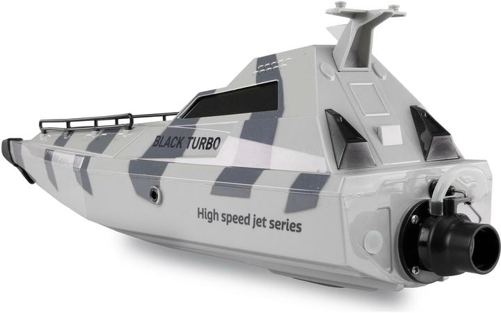 Actual product image Amewi Boat Black Turbo military boat white, 420 mm, RTR