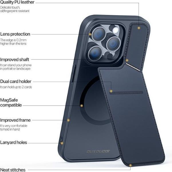 Immagine prodotto Dux Ducis Custodia rigida in PC e TPU della serie Rafi II Mag (Apple iPhone 15 Pro)