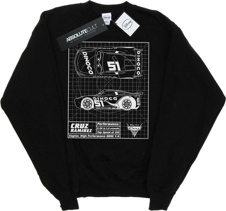 Immagine prodotto Disney Cars Cruz Ramirez Blueprint Felpa Ragazze (140, 146)