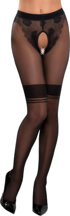 Actual product image Cottelli Collection Crotchless pantyhose (S)
