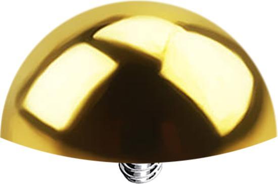 Image du produit Star Piercing Dermal Anchor Demi-Rond Doré (sans laiton, Acier chirurgical 316L)