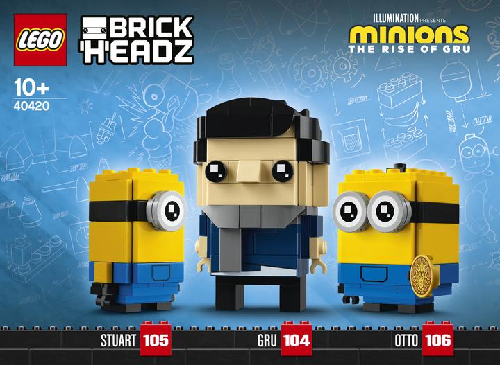 Actual product image LEGO BrickHeadz Gru, Stuart & Otto 40420 (40420, LEGO Brickheadz)