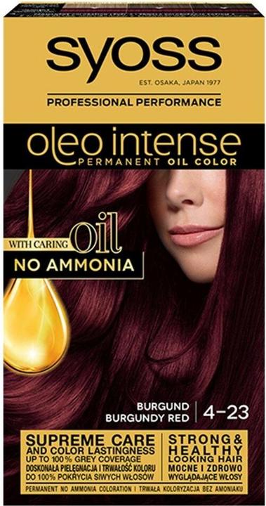 Actual product image Syoss Oleo Intense Hair Dye 4-23 Burgundy Red (4-23 Burgundy)