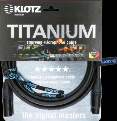 Produktbild Klotz TI-M1000 Titanium Starquad XLR-kabel 10 meter (10 m)