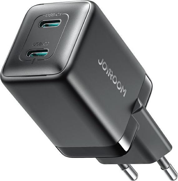 Produktbild Joyroom Dual USB-C GaN Charger 45W - Black (45 W)