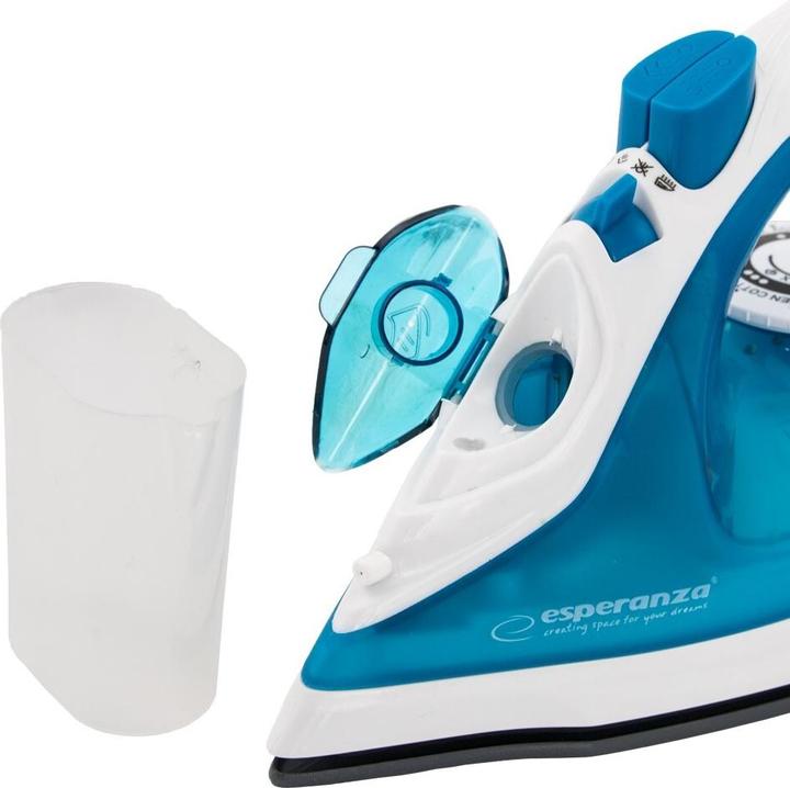 Actual product image Esperanza EHI002 Steam Iron Ceramic Ironing Sole (2200 W)
