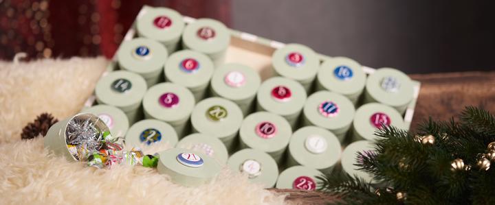 Image du produit VBS Boîtes en aggloméré XXL "Rondes" sur plateau, 24 pièces, Ø env. 6 cm