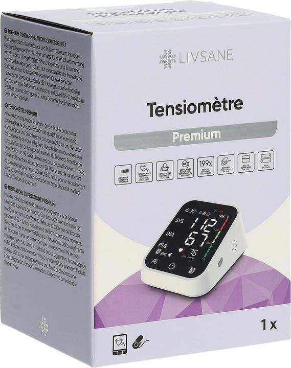 Image du produit Livsane Oberarm Butdruckmessger Premium (Tensiomètre à bras)