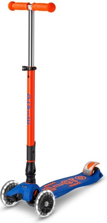 Micro Scooter Maxi Deluxe Foldable Neon LED Blaze Orange