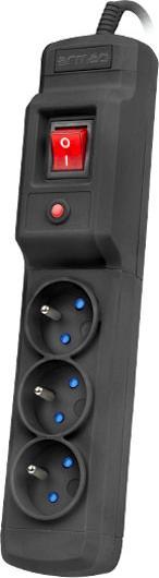 Actual product image Armac M3/45/CZ Surge Protection MULTI M3 (3 lizdai) 4.5m black (3 x, 4.50 m)