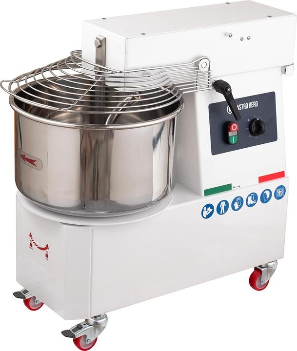 Actual product image Gastro Hero Spiral dough mixer PROFI V with rollers - variable head (750 W)