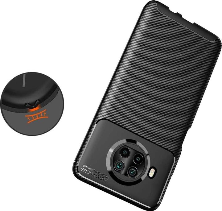 Actual product image Screenguard Xiaomi Mi 10T Lite Hull Carbon Design TPU Case (Mi 10T Lite)