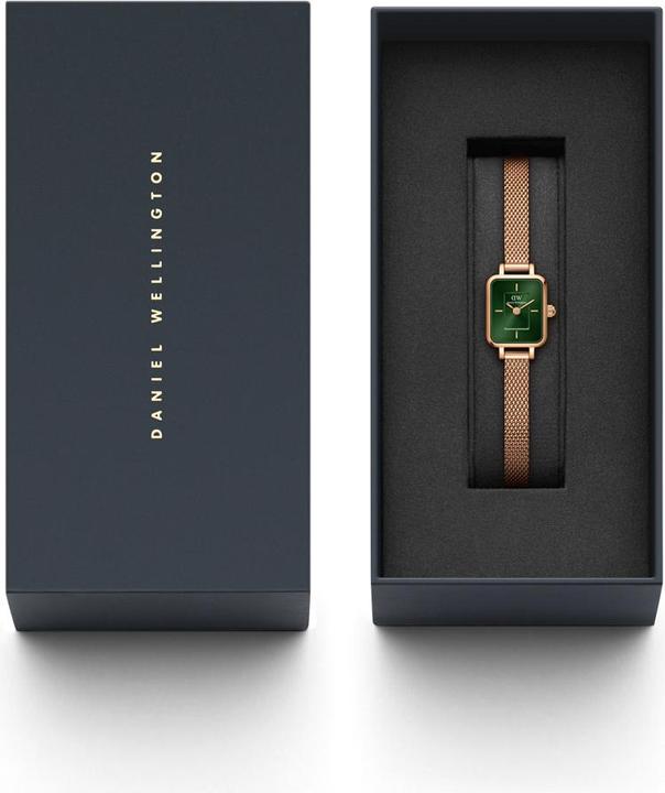 Immagine prodotto Daniel Wellington Quadro Mini Melrose Smeraldo Oro Rosa (Orologio da polso analogico)