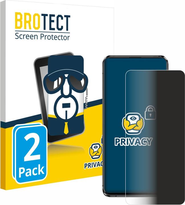 Produktbild BROTECT Sichtschutzfolie Anti-Spy Privacy Folie Blaulicht-Schutz (2 Stück, Asus Zenfone 7 Pro)
