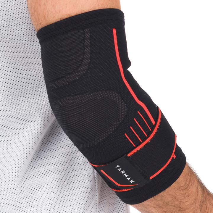 Tarmak Ellenbogenbandage Mid 500 links/rechts Damen/Herren schwarz (3)