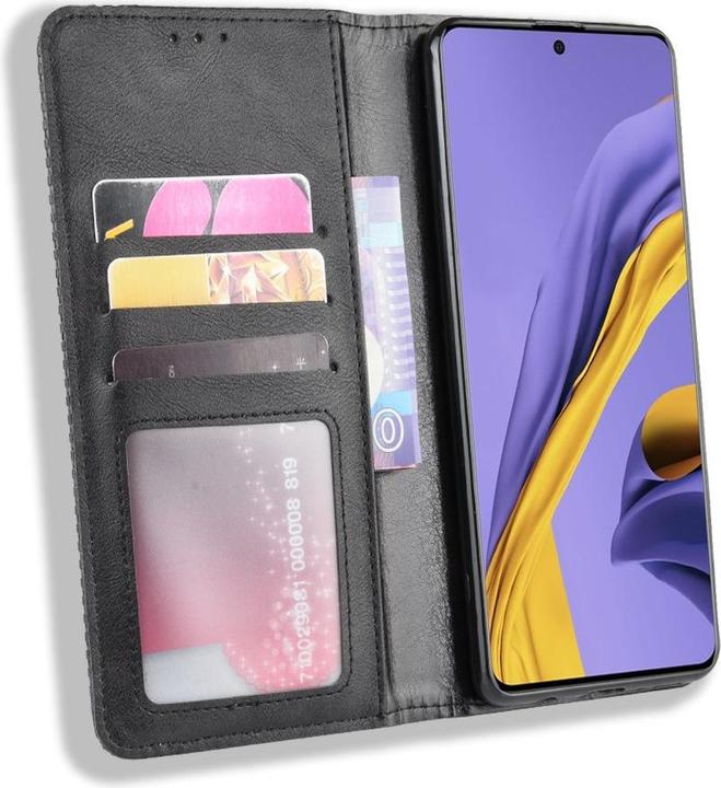 Produktbild Cover-Discount Galaxy A51 - Stand Flip Case Hülle schwarz (Samsung Galaxy A51)