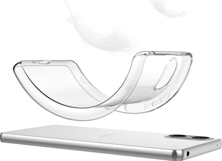 Actual product image Cover-Discount Sony Xperia 10 VI - Silicone rubber case transparent (Sony Xperia 10 VI)