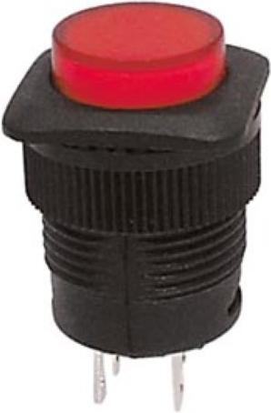 Velleman Push-Button Switch Off-On With Red Led