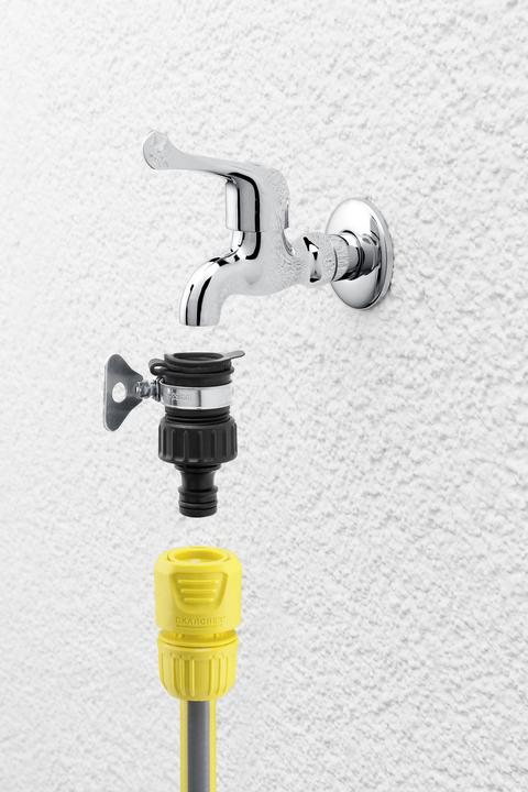 Image du produit Kärcher Adaptateur de prise externe (Adaptateur pour robinetterie extérieure, Adaptateur de robinet, 19 mm)