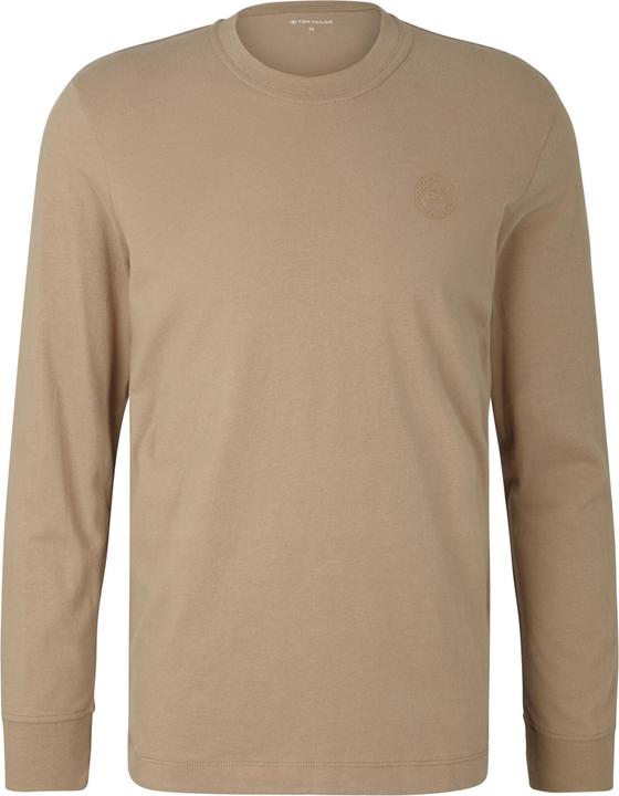 Produktbild Tom Tailor Longsleeve Langarmshirt mit Logo-Print und Rundhalsausschnitt (3XL)