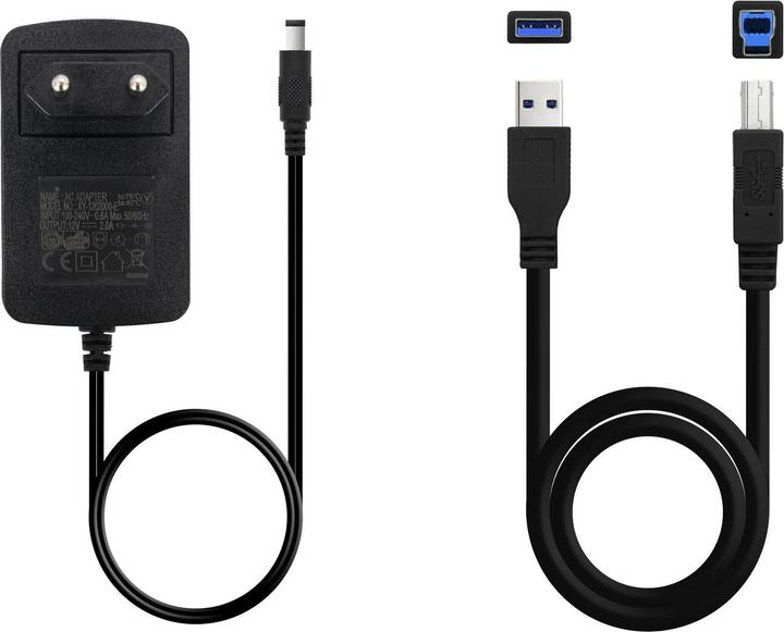 Produktbild Tooq Technology DOCK TQDS-802B 2xSATA 2,5"/3,5" USB 3.0, CLONE OTB NEGRO (2.5", 3.5")