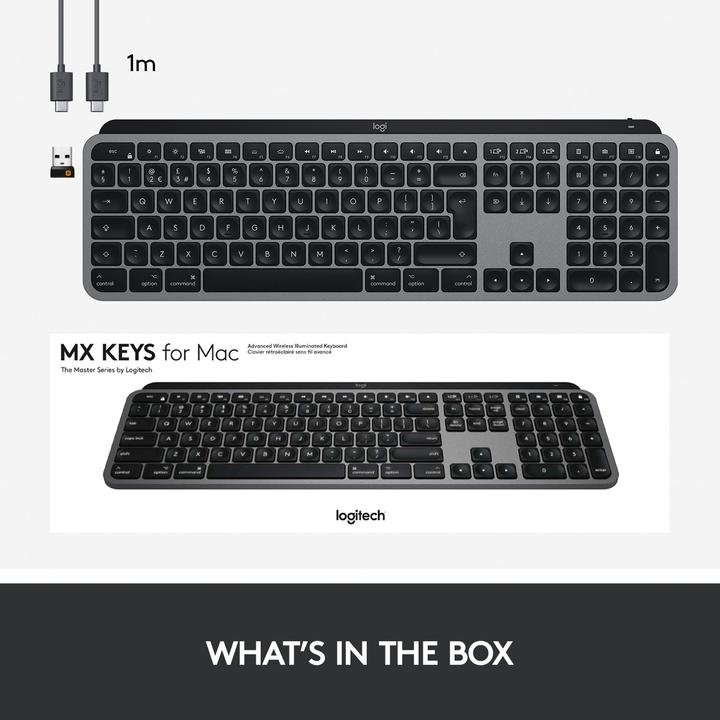Actual product image Logitech MX Keys for Mac (CH, Wireless)