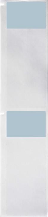 Actual product image Brady M6-33-427-BL, vinyl, self-laminating, blue/transparent, matt, 38.10 x 25.40(101.60) mm, for