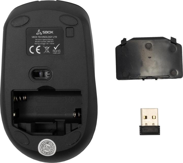 Actual product image Sbox WM-837 Black (Wireless)