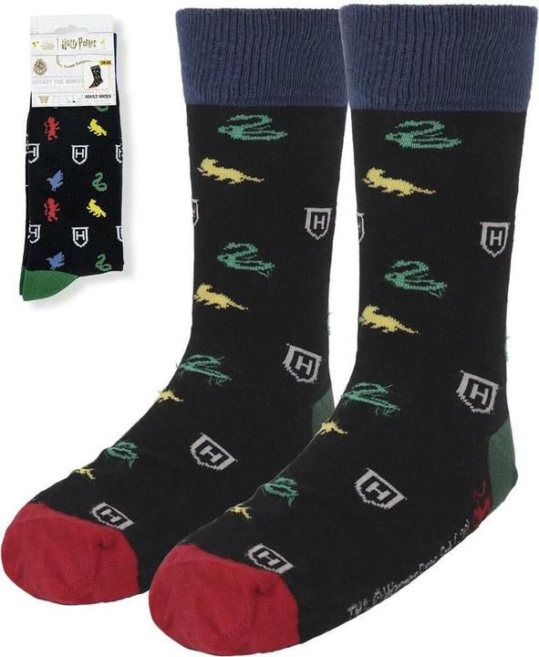 Produktbild Cerdá Harry Potter Socken Houses Logos 38-45 (Einzelpack, 38 - 45)