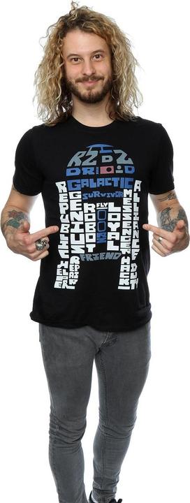 Image du produit Star Wars - T-shirt R2-D2 TEXT HEAD - Homme (L)