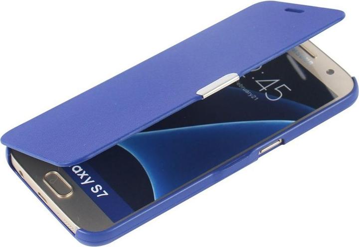 Actual product image König Design Flip Cover Protective Case Mobile Phone Cover Bookstyle for Samsung Galaxy S8 Blue New (Samsung Galaxy S8+)