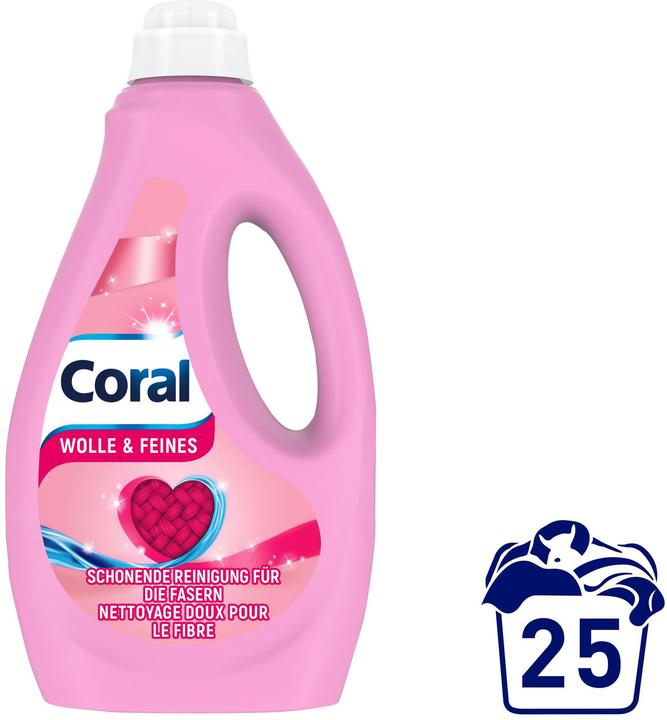 Produktbild Coral Wool und Silk (25 Waschgänge, Flüssigwaschmittel)