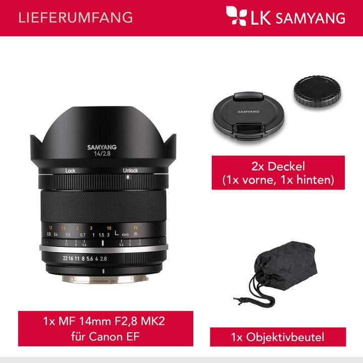 Produktbild Samyang 14mm f/2.8 MKII Canon EF (Canon EF, APS-C / DX)