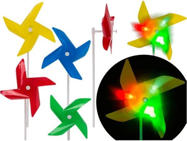 Actual product image Sombo Colourful windmill with LED