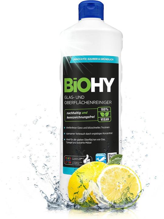 Image du produit Biohy Reinigungsmittel-Set mit Glas-, Allzweck- & Bodenreiniger für Wischroboter, 100% vegan