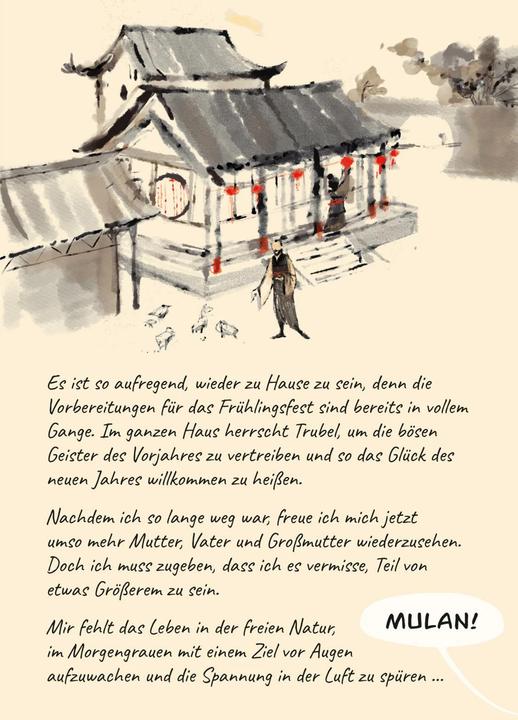 Actual product image Disney Adventure Journals: Mulan und der geheimnisvolle Palast (German, Rhona Cleary, Gaia Cardinali, Ilaria Urbinati, Walt Disney, 2023)