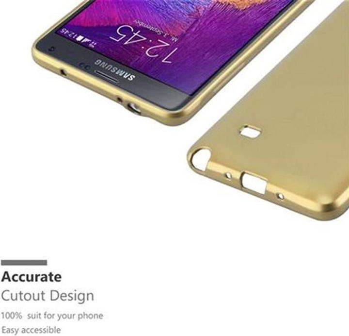 Actual product image Cadorabo TPU Matt Metallic Cover (Samsung Galaxy Note 4)