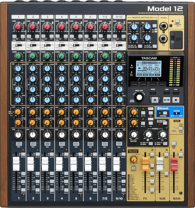 Tascam Mélangeur Modèle 12 (Studio et mixeur live)