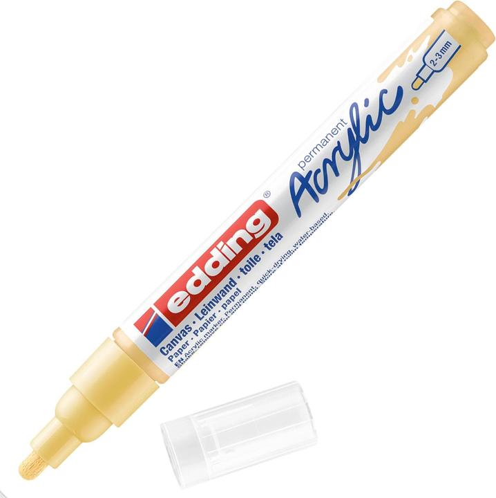 Immagine prodotto Edding Marcatore acrilico 5100 Medio (Giallo pastello, 3 mm, 1 x)
