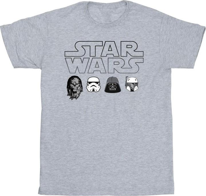 Immagine prodotto Star Wars Character Heads Maglietta Uomo (M)