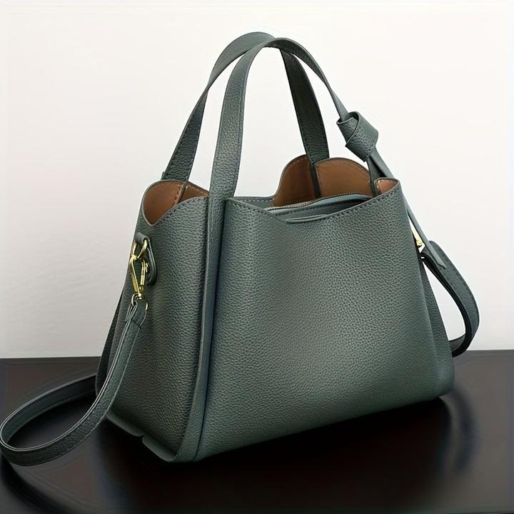 Immagine prodotto Only-Bags.Store Borsa a secchiello chic a tinta unita - Borsa versatile a tracolla e crossbody con tracolla