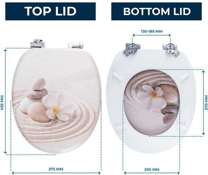 Actual product image Benkstein Toilettensitz MDF, Beige