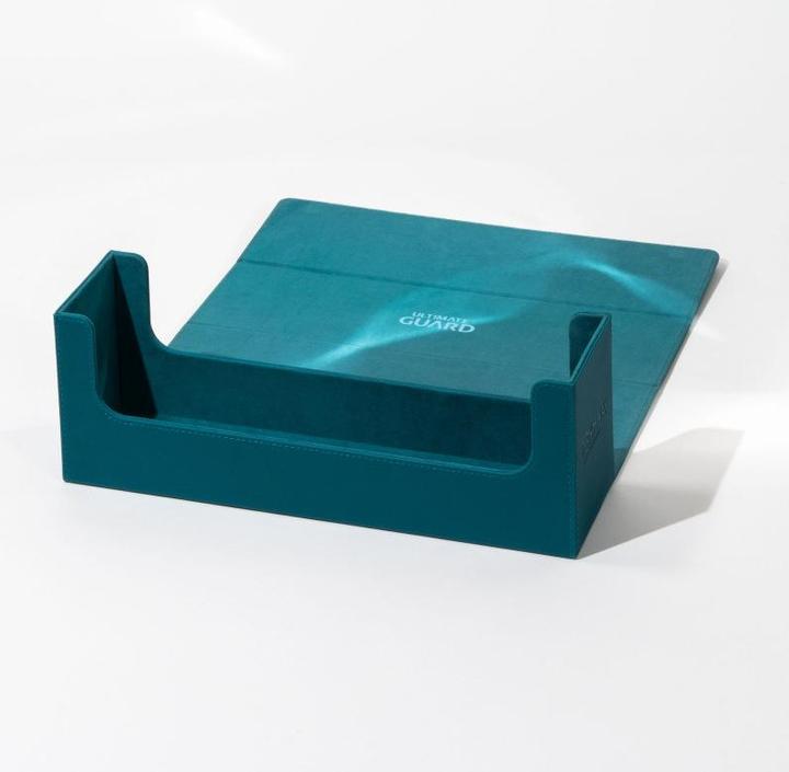 Actual product image Ultimate Guard Card Box XenoSkin Arkhive Monocolor 400+ Petrol Blue